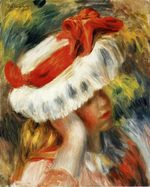 Young girl with a hat 1895